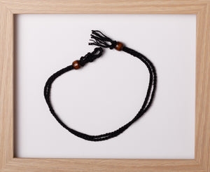 Black 2Tail Hemp Necklace