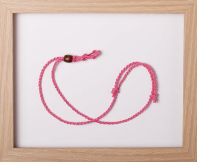 Bright Pink Choker Hemp Necklace