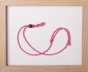 Bright Pink Choker Hemp Necklace