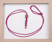 Load image into Gallery viewer, Dark Pink Standard Hemp Necklace