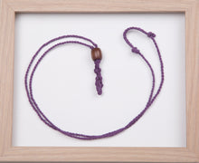 Load image into Gallery viewer, Dark Purple Standard Hemp Necklace
