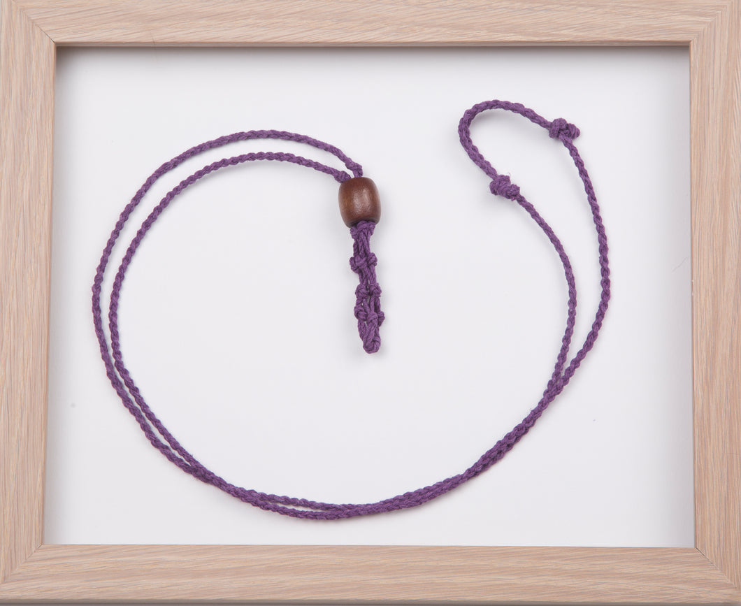 Dark Purple Standard Hemp Necklace
