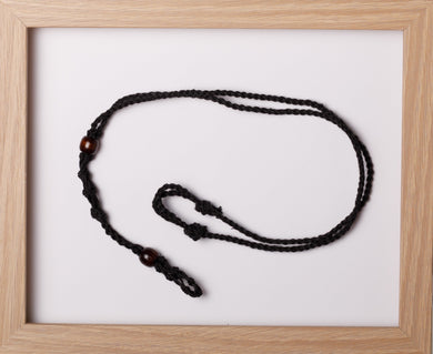 Black Double Hemp Necklace