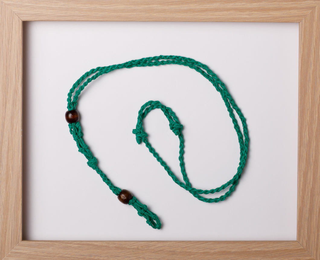 Green Double Hemp Necklace