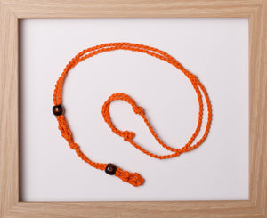 Orange Double Hemp Necklace