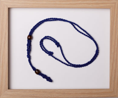 Royal Blue Double Hemp Necklace