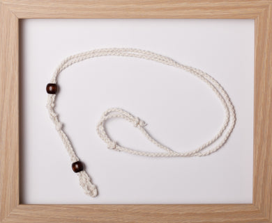 White Double Hemp Necklace