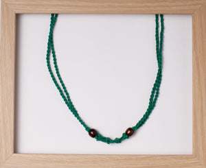 Green 4String Hemp Necklace