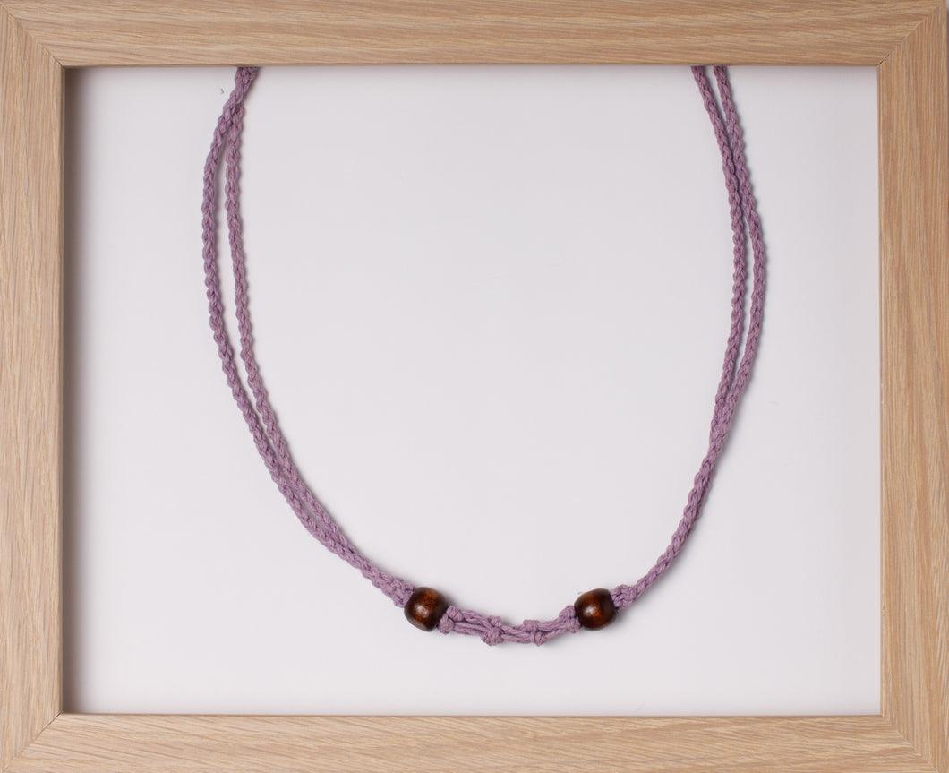 Lavender 4String Hemp Necklace