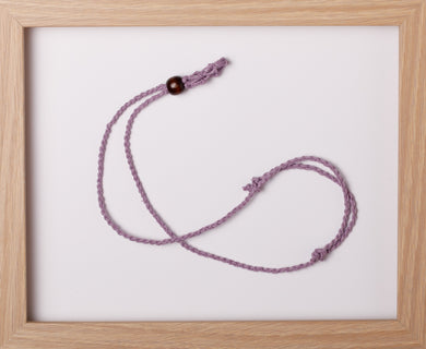 Lavender Choker Hemp Necklace