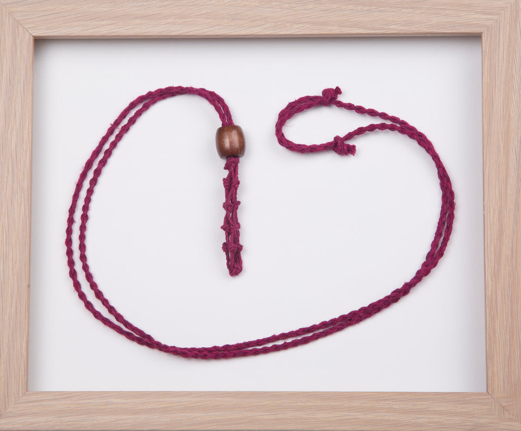 Magenta Standard Hemp Necklace