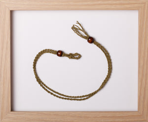 Olive 2Tail Hemp Necklace
