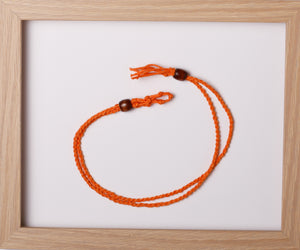 Orange 2Tail Hemp Necklace
