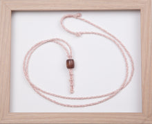 Load image into Gallery viewer, Powder Pink Standard Hemp Necklace