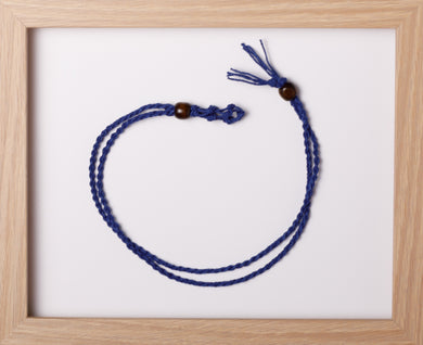 Royal Blue 2Tail Hemp Necklace