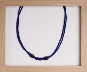 Royal Blue 4String Hemp Necklace