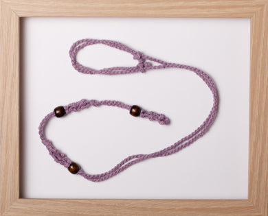 Lavender Triple Hemp Necklace