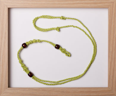 Lime Triple Hemp Necklace