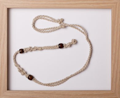 Natural Triple Hemp Necklace