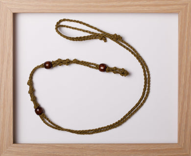 Olive Triple Hemp Necklace