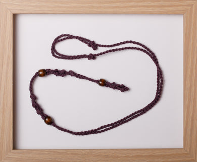 Plum Triple Hemp Necklace