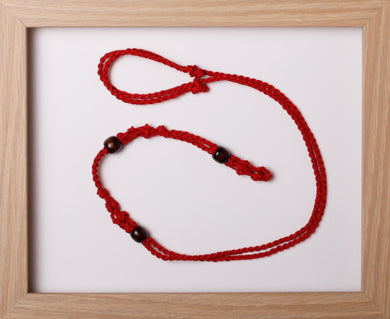 Red Triple Hemp Necklace