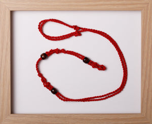 Red Triple Hemp Necklace