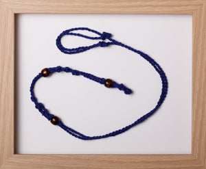 Royal Blue Triple Hemp Necklace
