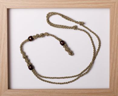 Sage Triple Hemp Necklace