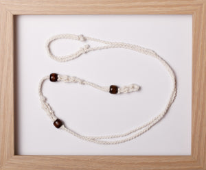 White Triple Hemp Necklace