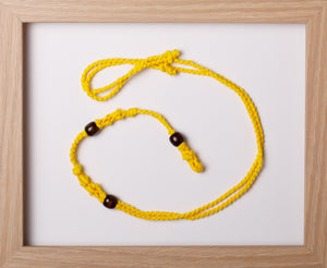 Yellow Triple Hemp Necklace