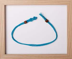 Turquoise 2Tail Hemp Necklace
