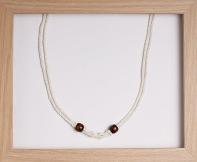 White 4String Hemp Necklace